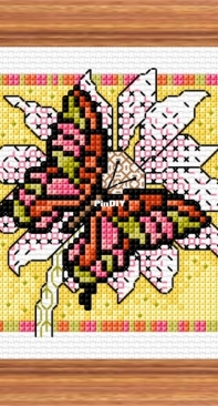 Butterfly And Flower by Durene Jones - Free