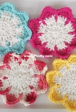 Dragon Fly Mom of two Designs - Aurora Suominen - Sitting on a Flower Coaster - Free