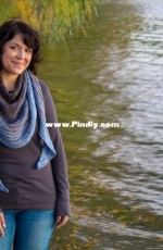 Color Courage Shawl by Cynthia Cushing