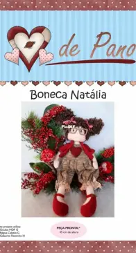 Atelier Coraçao de Pano - Day Carlson - Natalia Doll - Boneca Natalia -  Portuguese