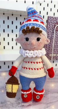 Kat Knit Toys - Ekaterina Litvinova - Little Elf - Russian Translated