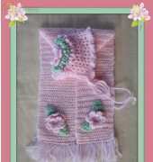 A Touch of Elegance - Precious Angel Baby Hat & Scarf Set
