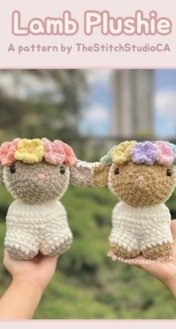 The Stitch Studio CA - Steffie - Lamb Plushie
