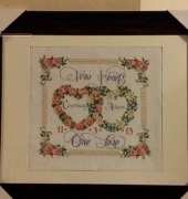 Finished Wedding Cross Stitch