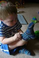 Striped Rib Socks by Patti Pierce Stone -English-Free