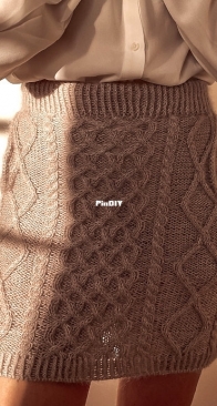 A Skirt full of Cables by Katharina Embacher