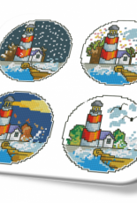 Seasonal lighthouses from chinese magazine