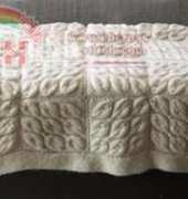 Lion Brand Yarn-70798-Cascading Leaves Throw-Free