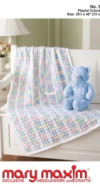 Mary Maxim - 99542N - Playful Colors Blanket