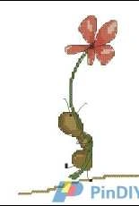 Tani211 - Ant with a flower - free