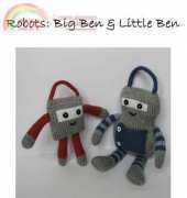 Fluff and Fuzz-Robots-Big Ben & Little Ben by Amanda Berry
