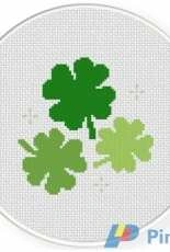 Daily Cross Stitch - Lucky Shamrocks