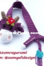 Zumragurumi - Cow Bookmark - Translated - Free