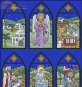 Silent Night Christmas Cards by Caroline Palmer from Cross Stitcher 178 XSD