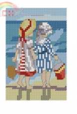 All Our Yesterdays - Beach Girls - June from 2011 Stitchers Diary - The World of Cross Stitching TWOCS 172 XSD