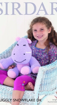 Sirdar 4761 - Hippo Toy in Snowflake DK