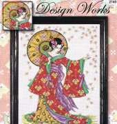 Design Works 2740 / JE053 Red Geisha by Joan Elliott XSD
