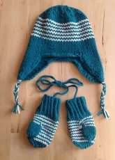 Mittens and hat