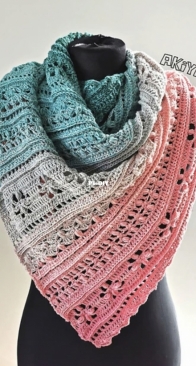 Akina Handmade - Veronika Plzáková - Puffy Gabi Shawl - Czech - Free