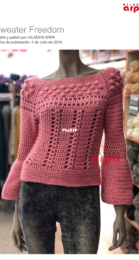 Hilados Arpa - Sweater Freedom - Spanish - Free