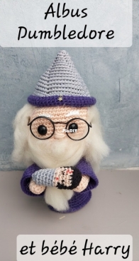Harry Potter saga :dumbledor and baby Harry