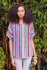ROWAN-Garden Party Striped Tee by Kaffe Fassett-English,German-Free