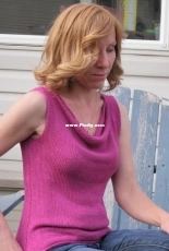 Cowl Shell Sleeveless Top by Myrna Batten-Free