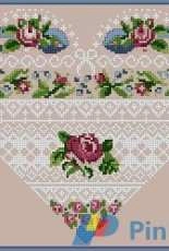Bleu de Chine 1050 Dentelle et Roses / Lace and Roses XSD + PCS