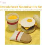 Felt Food Breakfast Sandwich Set