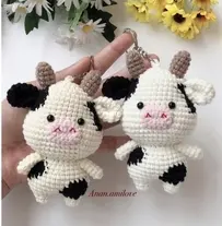 Anan Amilove - An An Craft - Trần Thị Hạnh - Huyền Trần  - Cow Keychain