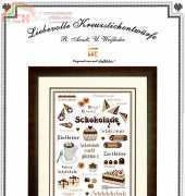 Liebevolle Kreuzstichentwurfe LKE - B-116-08 Schokoladenmustertuch