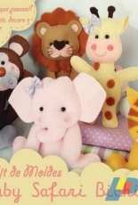 Artes em Feltro - Felting Baby Safari - Portuguese