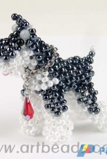 Artbeads-Beaded Animal-Dog-Free