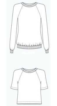 Grainline Studio - 11005 - Linden Sweatshirt - Sizes 00-18