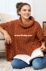 Gemma Poncho by Premier Yarns Design Team - Free