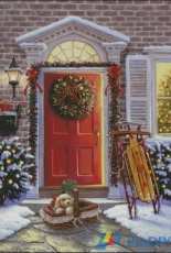 HAED - HAERS 42607 Christmas Doorway by Ruth Sanderson