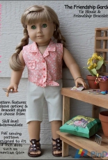 Peppermintsticks-The Friendship Garden-Tie Blouse and Friendship Bracelet