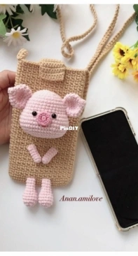Anan Amilove - An An Craft - Trần Thị Hạnh - Huyền Trần - Pig Phone Pouch
