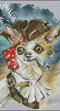 Pirate Chihuahua by Elena Lartsova