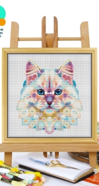 Awesome Pattern Studio - CS2407 - Mandala Siberian Cat XSD