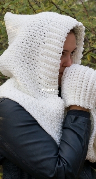 Winding Road Crochet - Lindsey Dale - Woodland Hooded Scarf - Free
