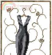 vervaco 35154 Balck and Grue Dres New York