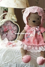Polushka Bunny Maria Ermolova - Shabby Chic Outfit for Teddy Bear