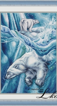 Lkacross - White / Polar Bears by Natalia Orehova
