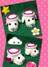 Lamb baby Booties