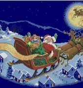 Dimensions The Gold Collection 8598 Here Comes Santa Tree Skirt XSD