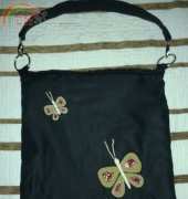 butterflies  black bag