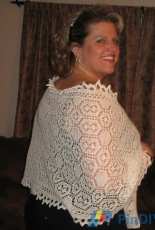 White Atlantic Shawl by Julia Riede