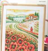 A Summer Stroll - Poppy Field by Susan Bates from Cross Stitch Gold 76 XSD