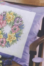 Spring Wreath by Susan Bates from Cross Stitch Gold 38